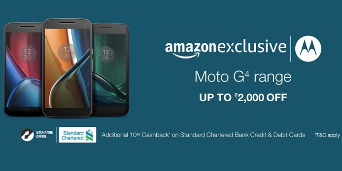 India Desire : Amazon Moto Mobile Mega Sale: Get Upto Rs 2000 Off On Moto G Mobiles + Extra 10% Cashback 